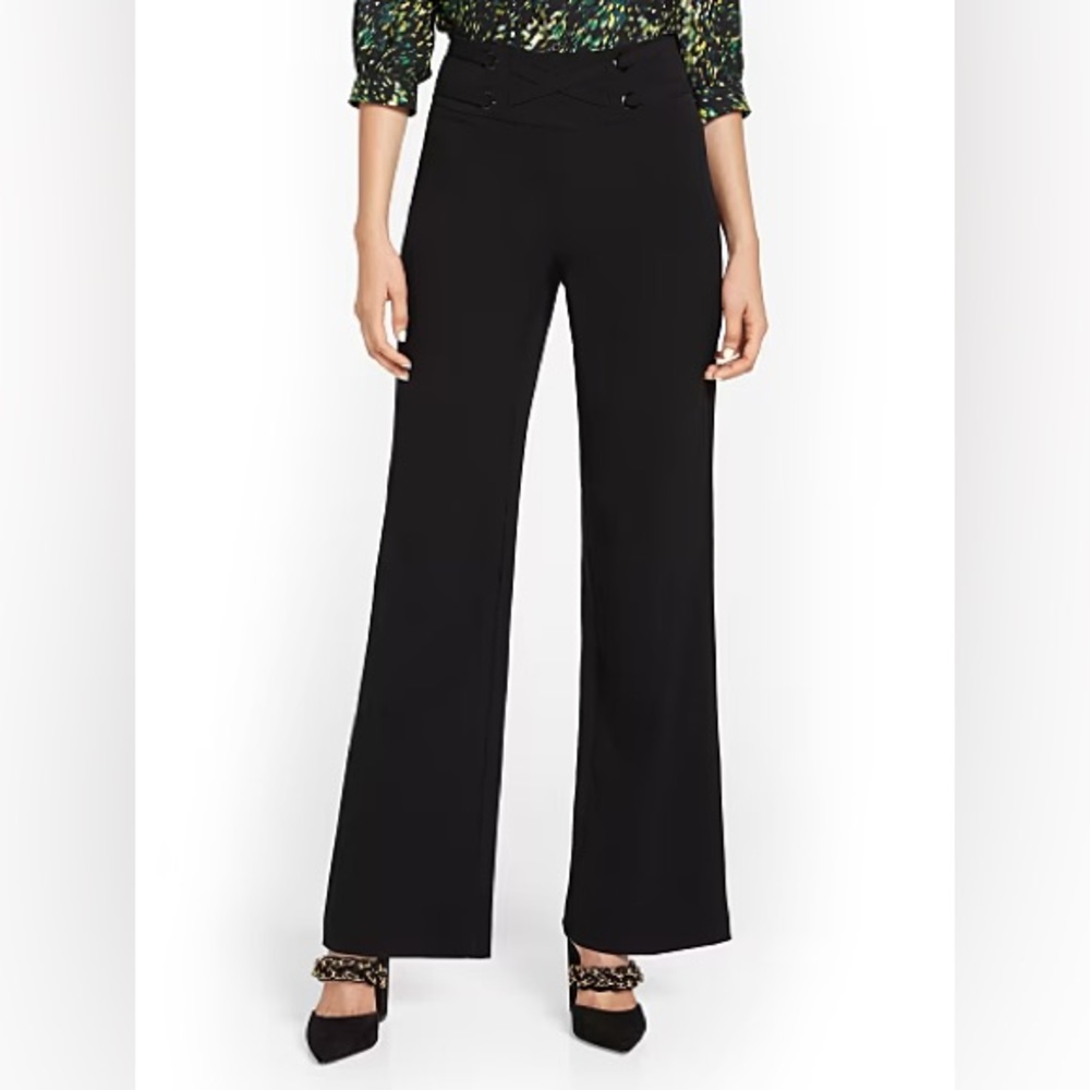 CROSS-BELT WIDE-LEG PANT - ESSENTIAL STRETCH size 16